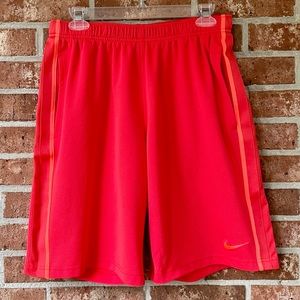 Like new! Nike neon red/orange athletic shorts